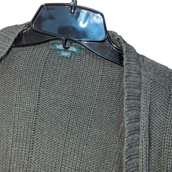 🛍️Wild Fable Green Slouchy Cropped Sweater Size Large - Picture 3 of 3